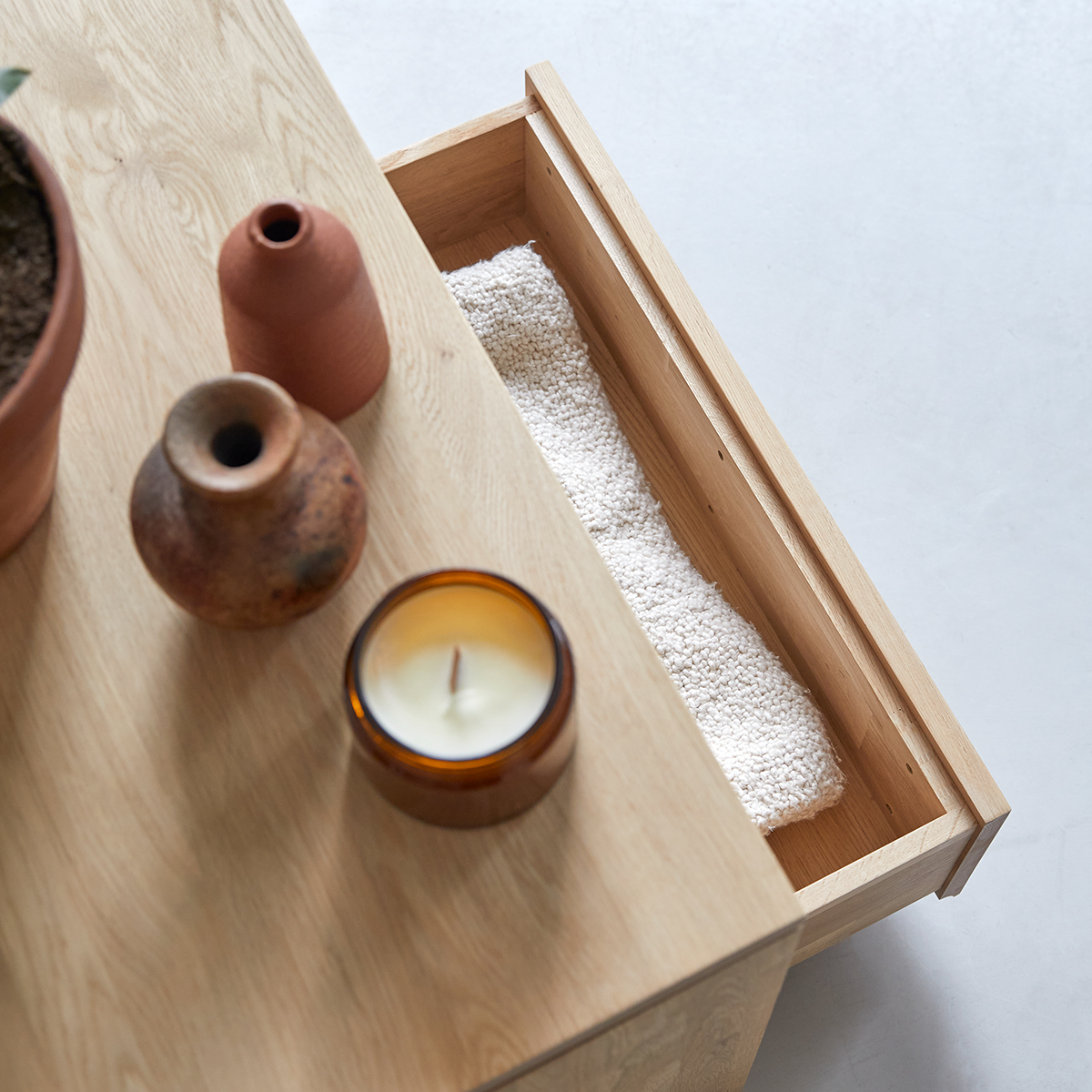 Oak Tv Unit 140 Cm Living Room Storage Furniture Tikamoon