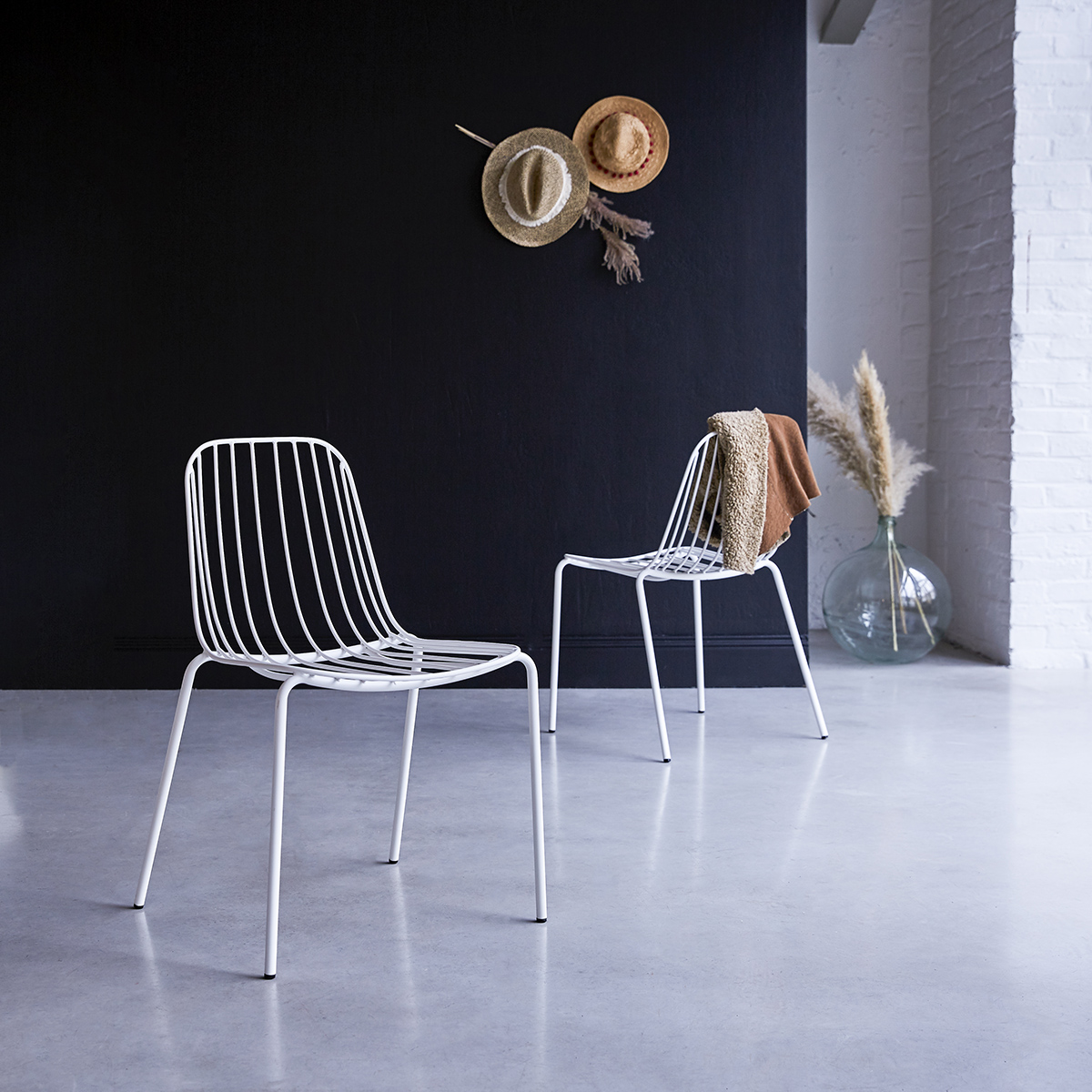 Arty - Chaise en métal white Arty - Chaise en métal white