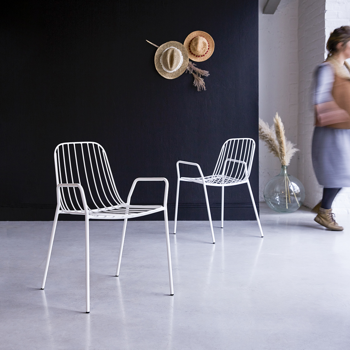 Arty - Fauteuil en métal white Arty - Fauteuil en métal white