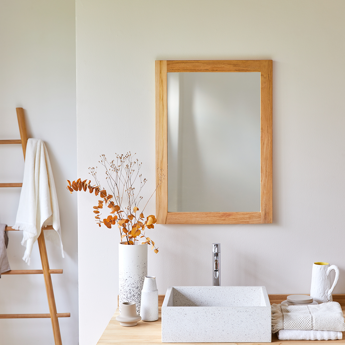 Bahya - Miroir en Teck 70x50 cm Bahya - Miroir en Teck 70x50 cm