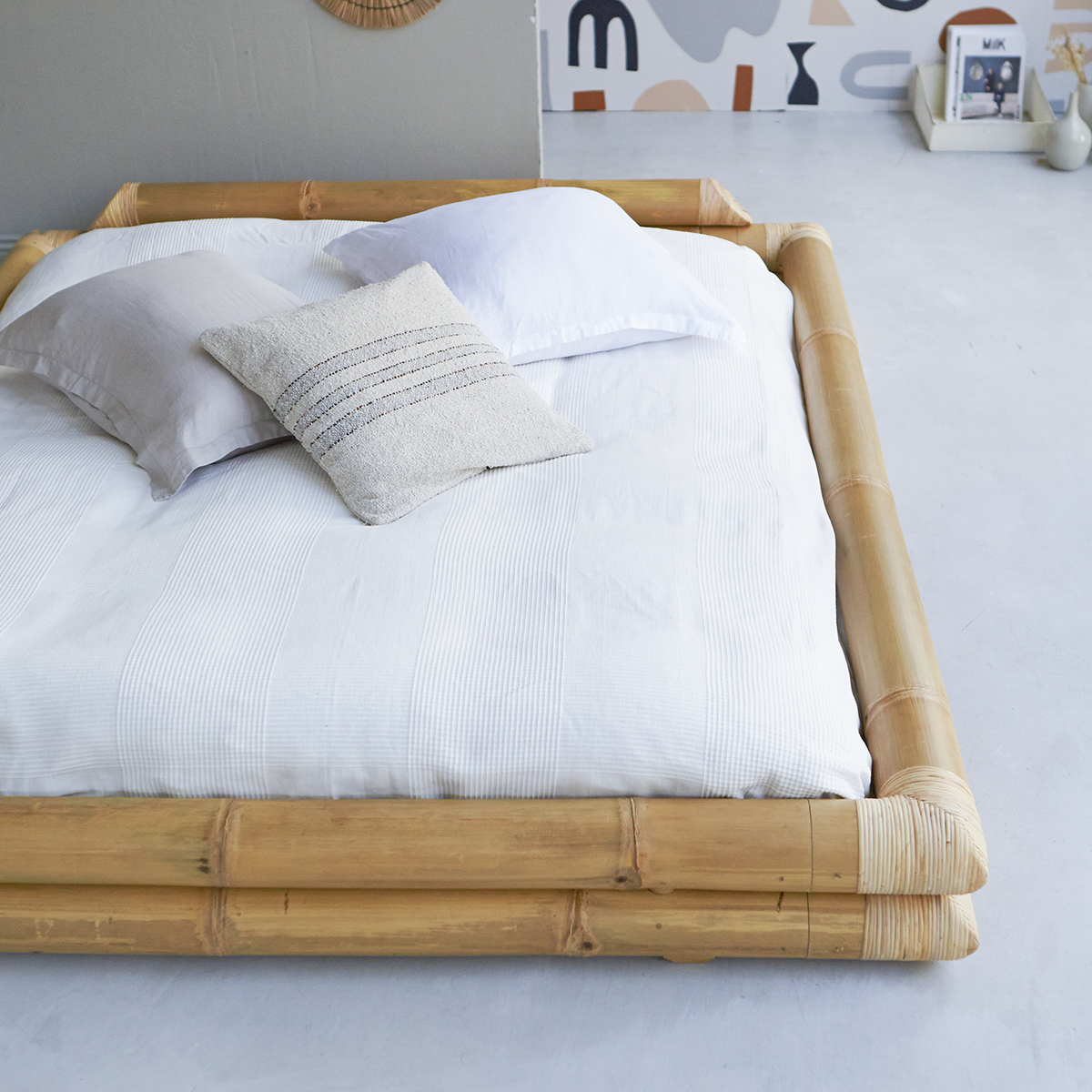 Bamboo Bed 160x200 Balyss Bed Sale At Tikamoon