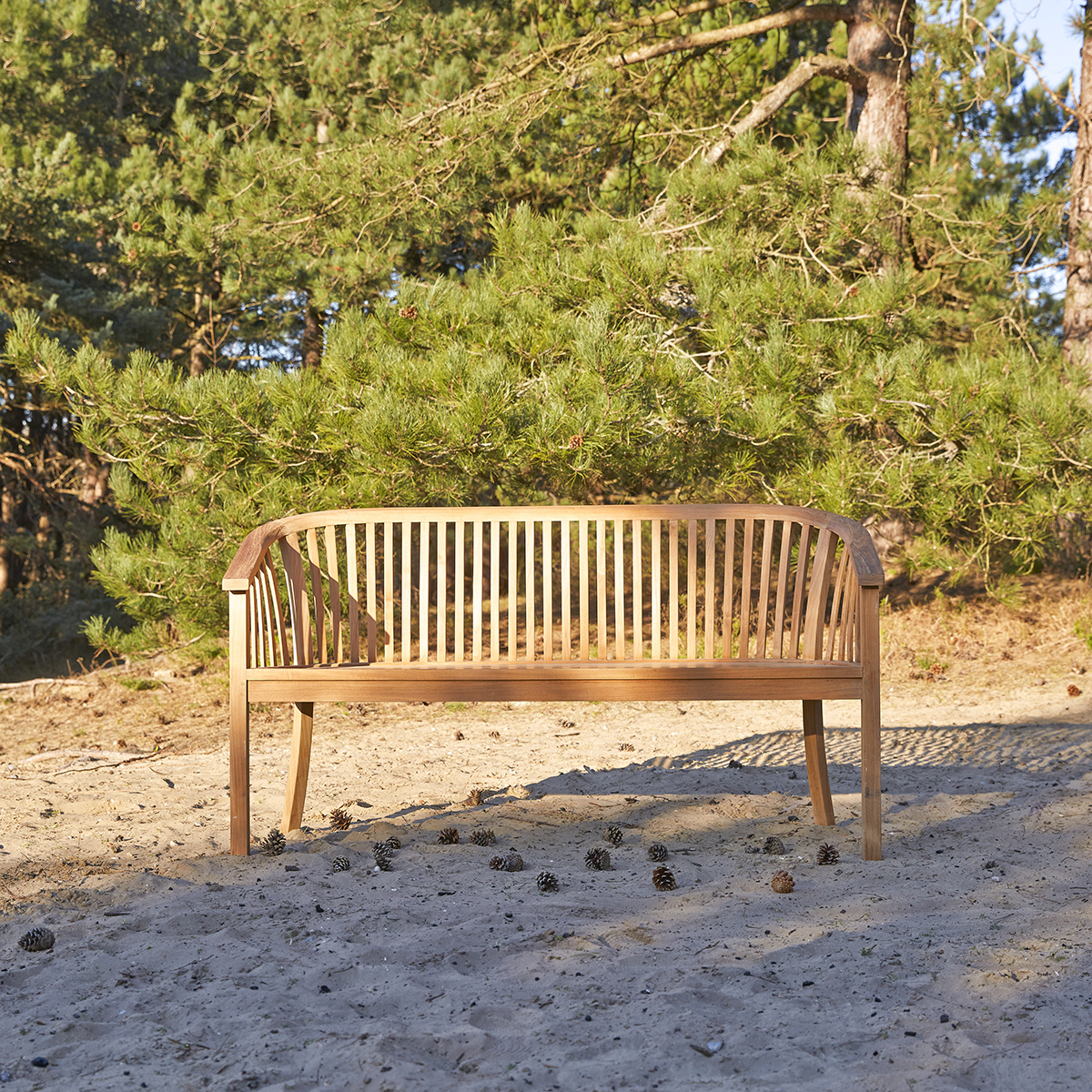 Banc En Bois De Teck 150 Cm Assises 3 Places De Jardin Tikamoon