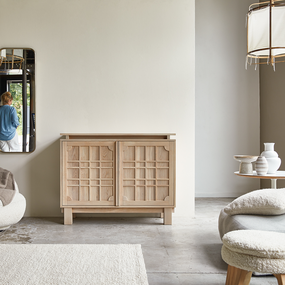 Bodi - Buffet en chêne massif 120 cm Bodi - Buffet en chêne massif 120 cm