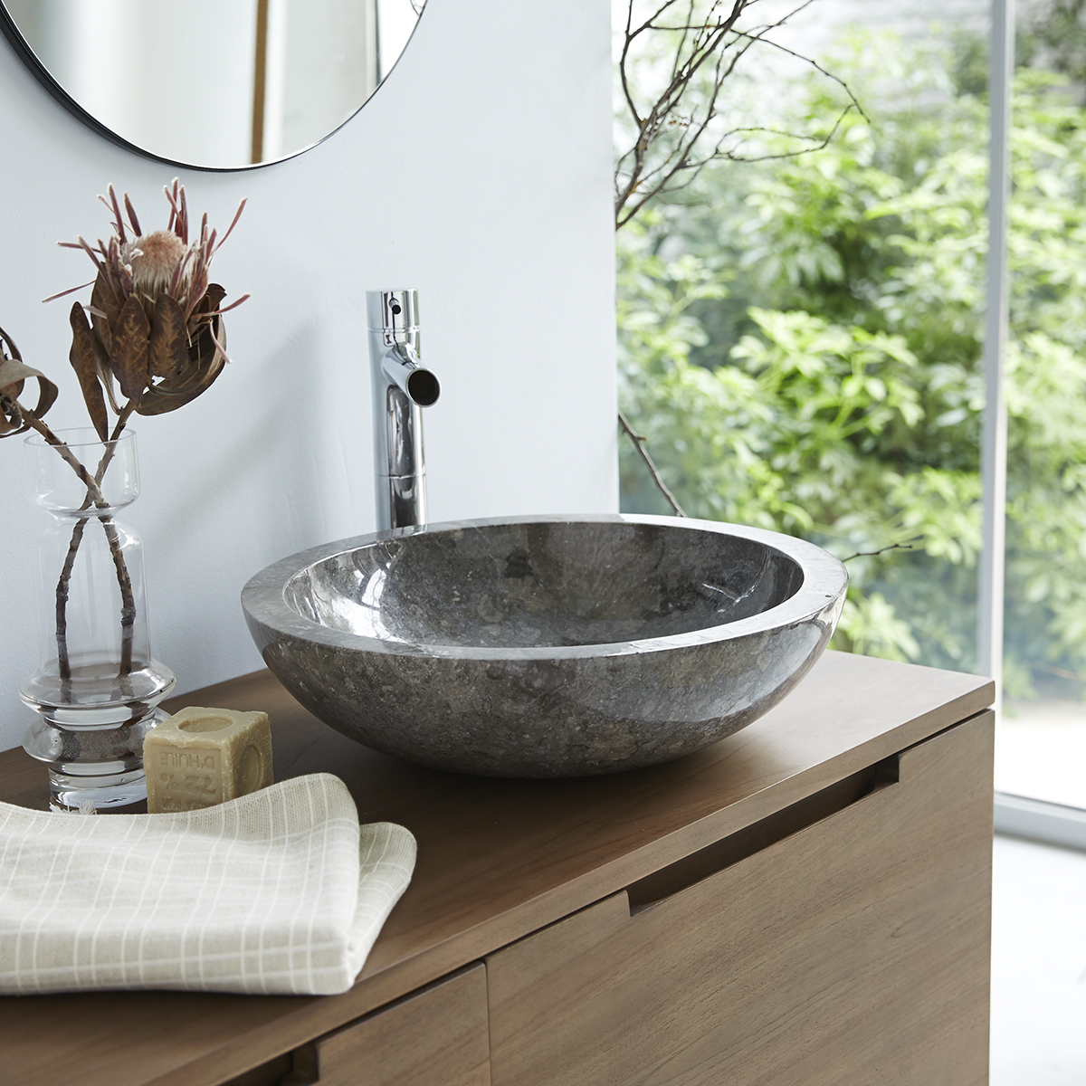 Calypso - Waschbecken aus Marmor grey Calypso - Waschbecken aus Marmor grey