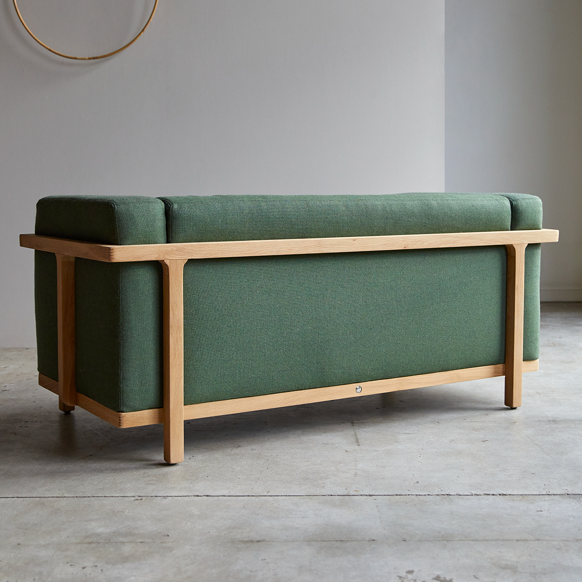 Cobbelwood - Canapé en chêne massif et tissu Dark green Cobbelwood - Canapé en chêne massif et tissu Dark green