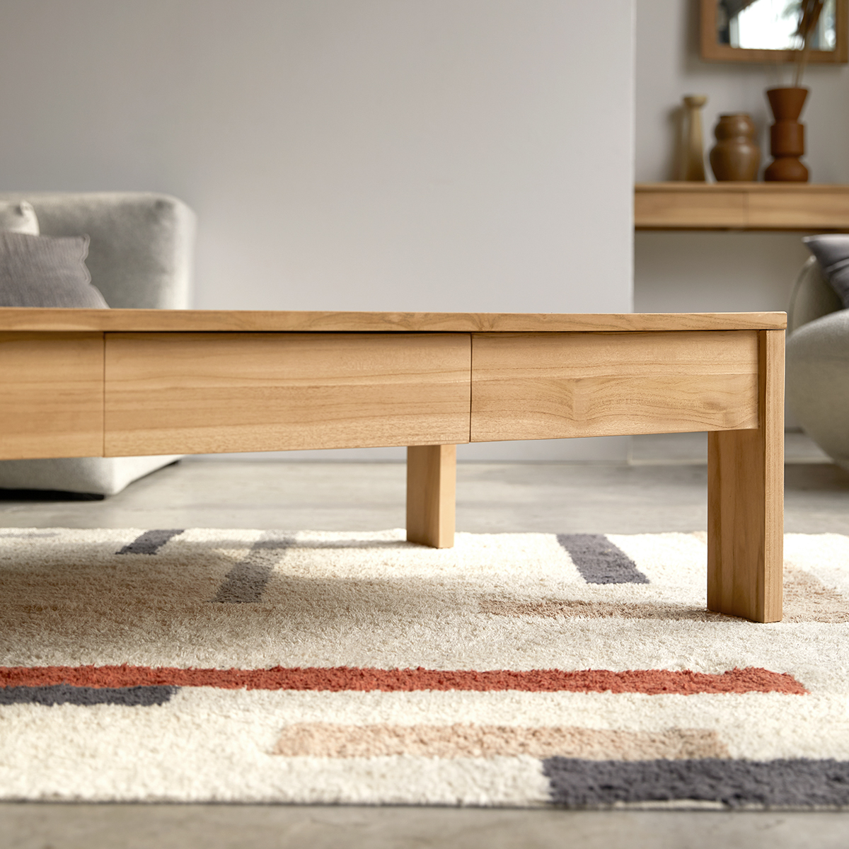 Eden - Couchtisch aus massivem Teakholz Eden - Couchtisch aus massivem Teakholz