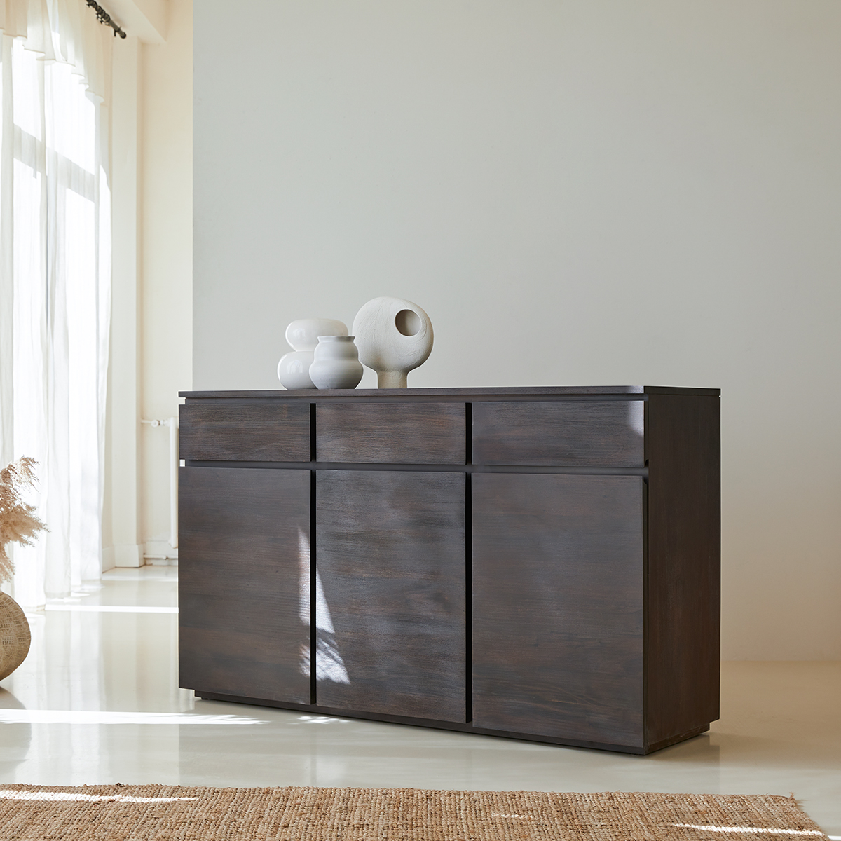 Eva - Buffet aus massivem Mahagoniholz 150 cm Eva - Buffet aus massivem Mahagoniholz 150 cm