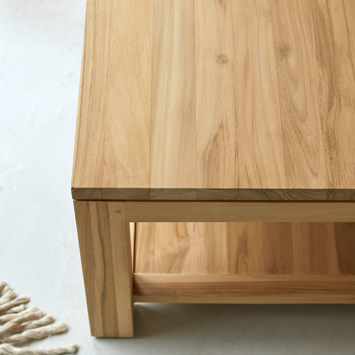 Eve - Rechteckiger Couchtisch aus massivem Teakholz Eve - Rechteckiger Couchtisch aus massivem Teakholz