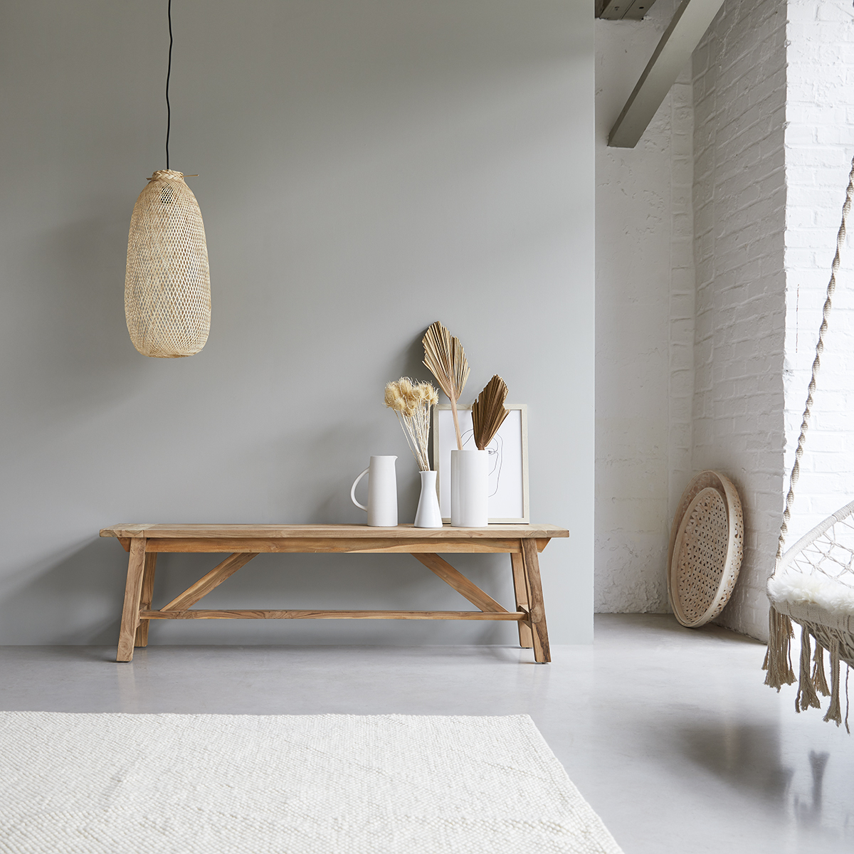 Filipe - Bank aus massivem Recycling-Teak Filipe - Bank aus massivem Recycling-Teak