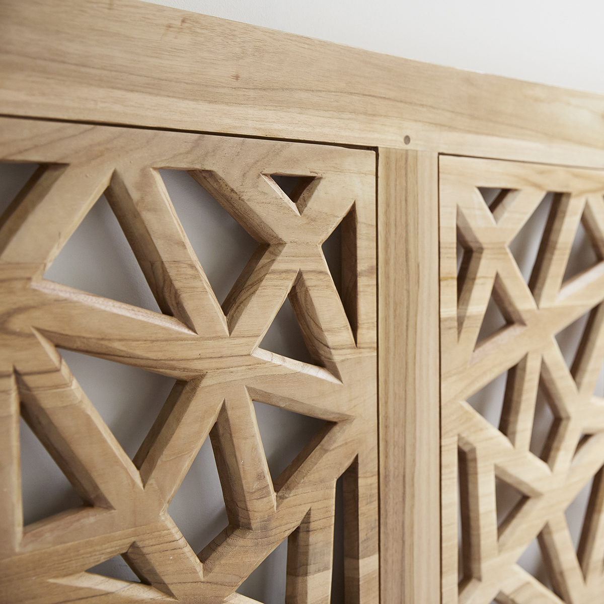 Gentong - Kopfteil Bett aus massivem Teakholz 210 cm Gentong - Kopfteil Bett aus massivem Teakholz 210 cm