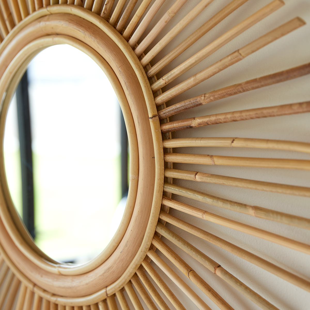 Isidore - Miroir en rotin naturel 80 cm Isidore - Miroir en rotin naturel 80 cm