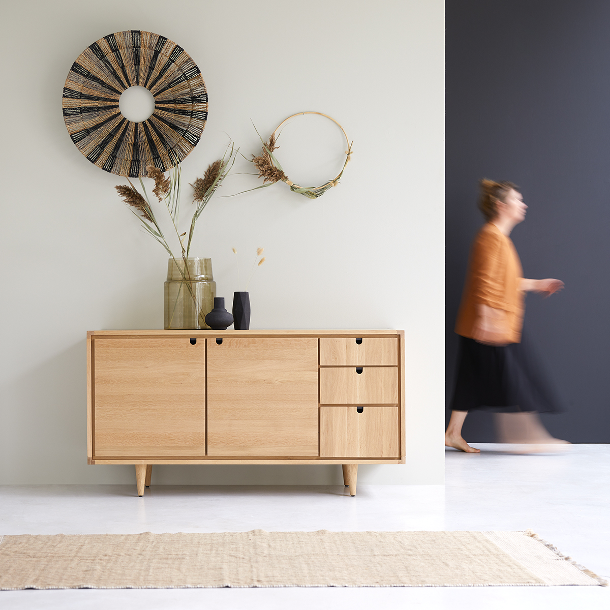 Jonàk - Buffet en chêne massif 145 cm Jonàk - Buffet en chêne massif 145 cm