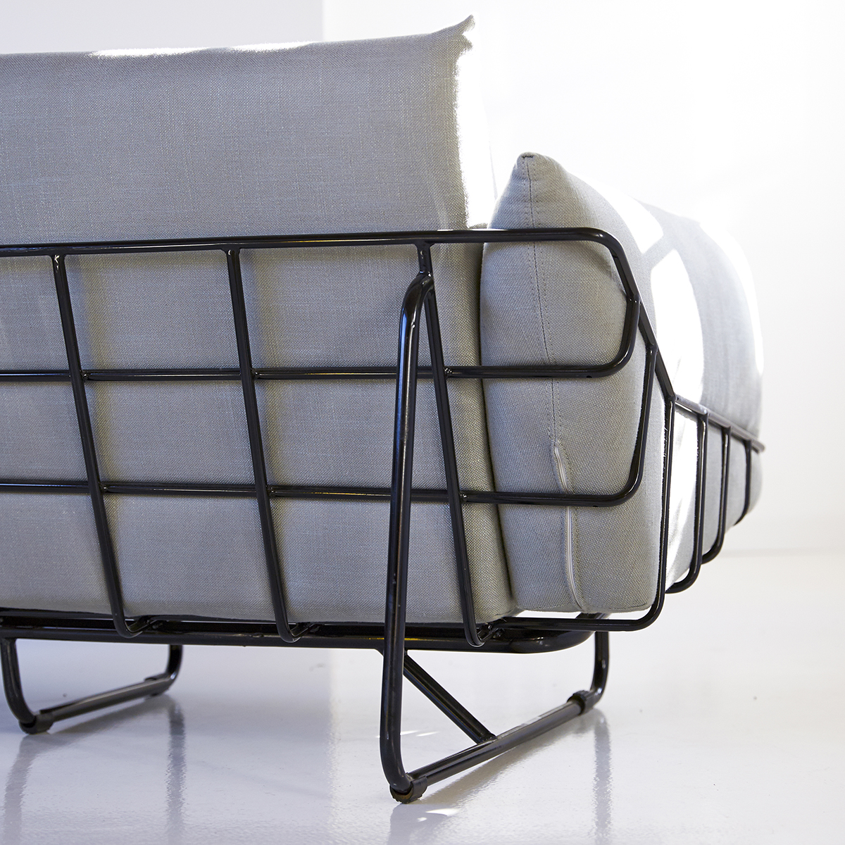 Jonas - Canapé en tissu gris Jonas - Canapé en tissu gris