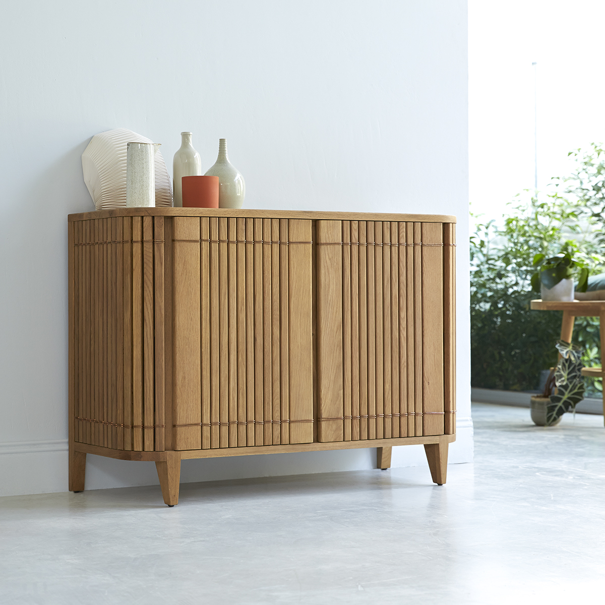 Koppar - Buffet en chêne massif 115 cm Koppar - Buffet en chêne massif 115 cm