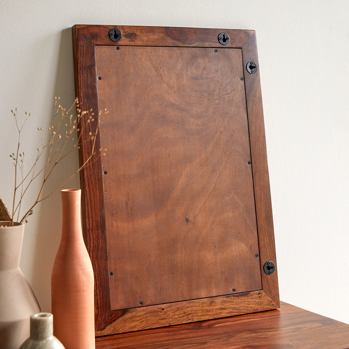 Kwarto - Miroir déco en palissandre massif 70x50 cm Kwarto - Miroir déco en palissandre massif 70x50 cm