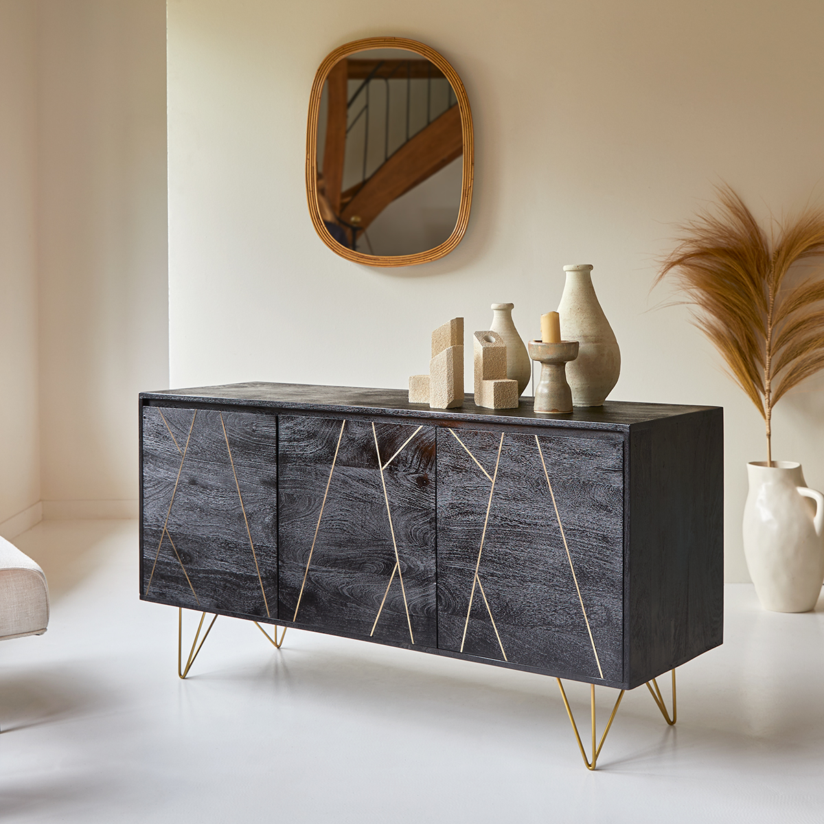 Liv - Buffet aus massivem Mangoholz 150 cm Liv - Buffet aus massivem Mangoholz 150 cm