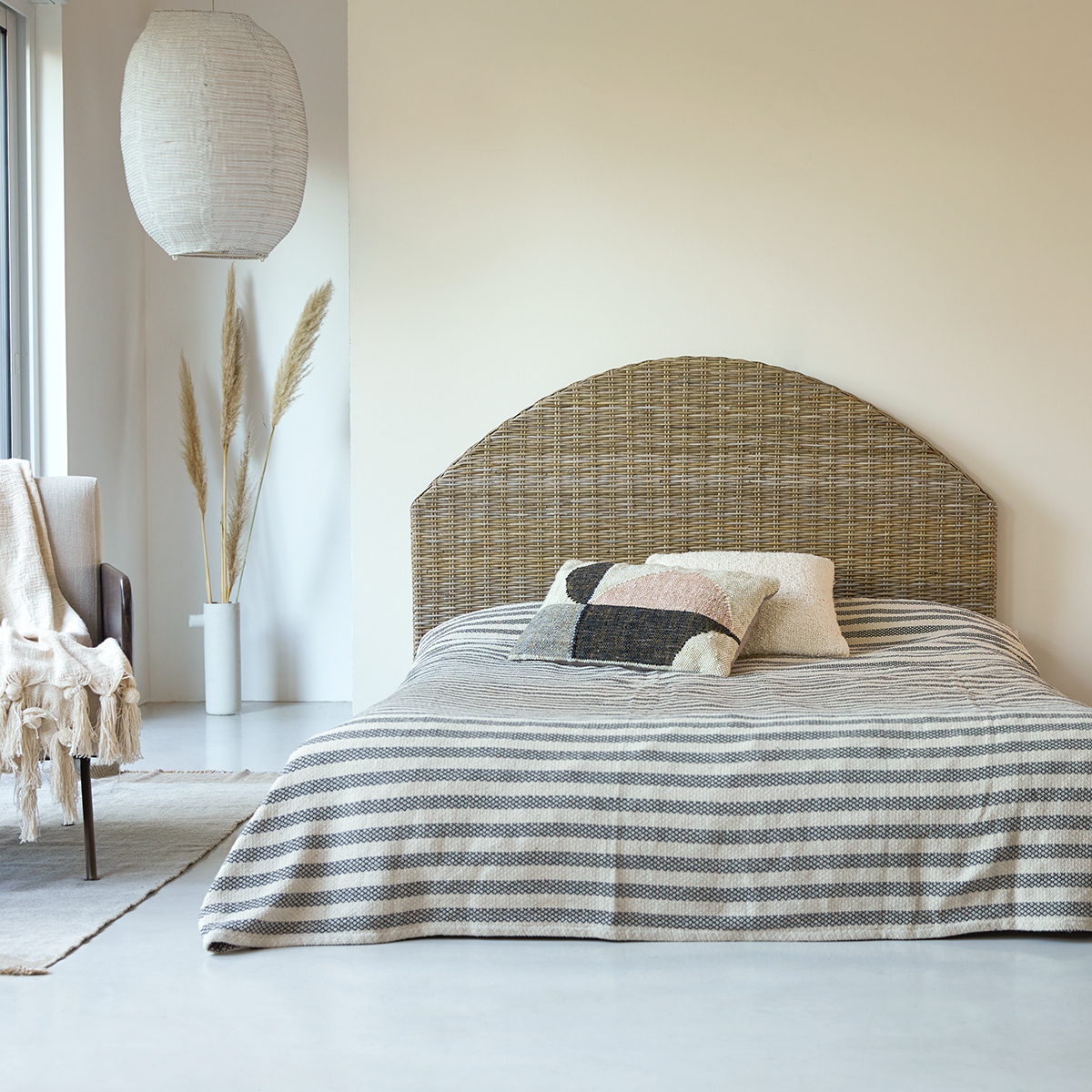 Louison - Kopfteil Bett aus Kubu 160 cm Louison - Kopfteil Bett aus Kubu 160 cm