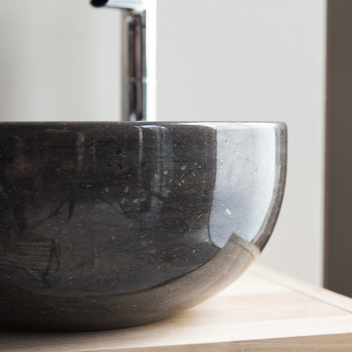 Mia - Waschbecken aus Marmor dark grey Mia - Waschbecken aus Marmor dark grey