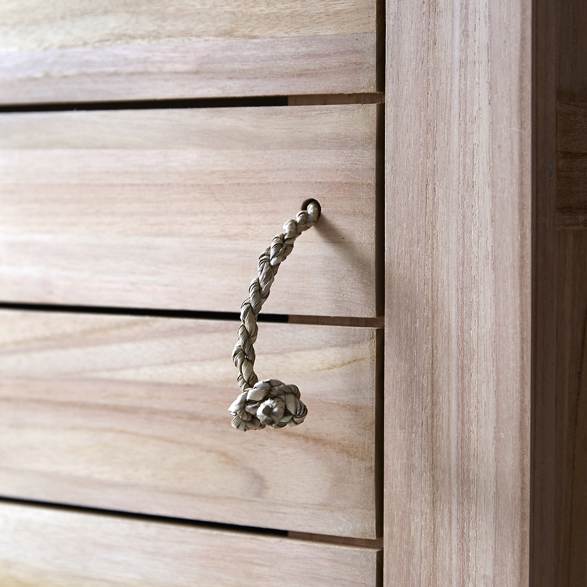 Minimalys - Bad-Hochschrank aus massivem Teakholz Minimalys - Bad-Hochschrank aus massivem Teakholz