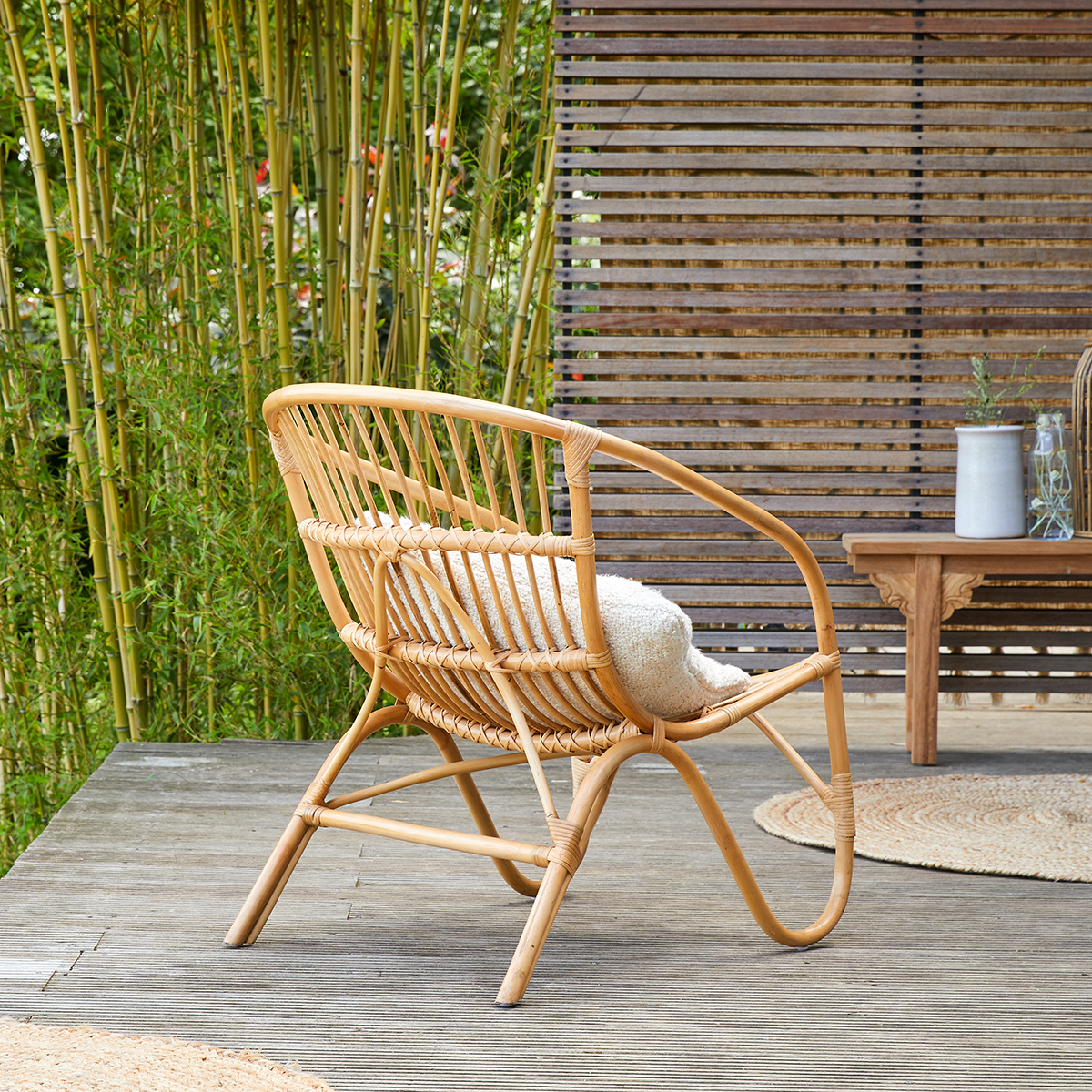 Mutine Gartensessel aus Rattan Garten Lounges Tikamoon