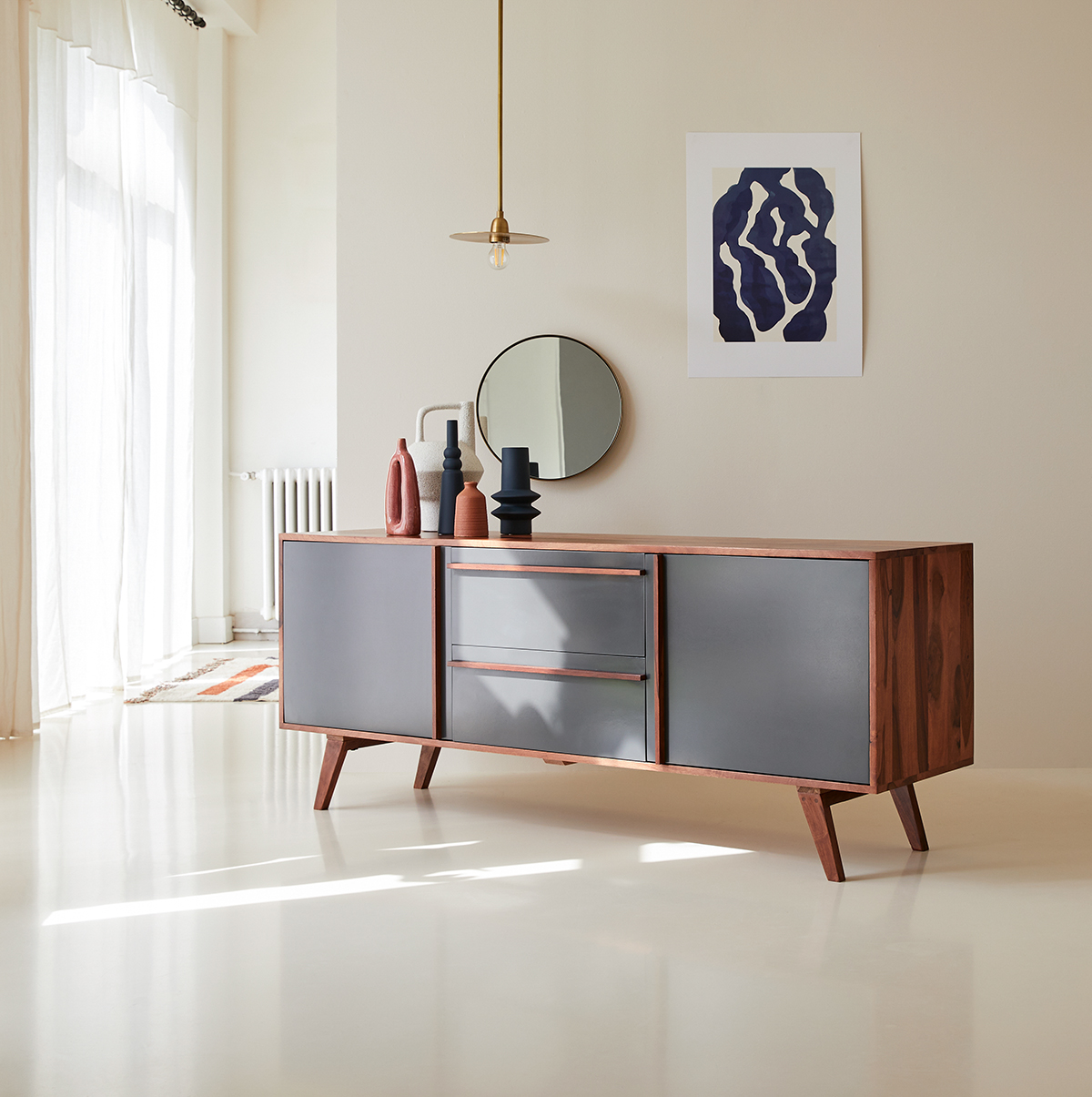 Niels - Buffet en palissandre 175 cm Niels - Buffet en palissandre 175 cm