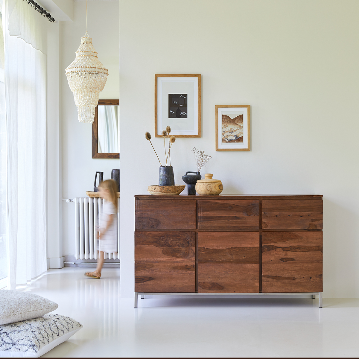 Nova - Buffet aus massivem Palisanderholz 155 cm Nova - Buffet aus massivem Palisanderholz 155 cm
