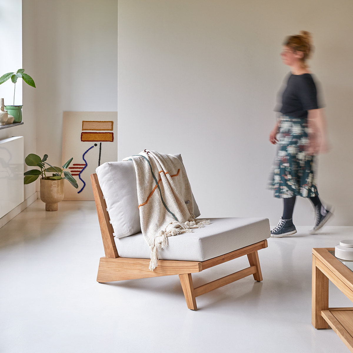 Olia - Fauteuil en teck massif Olia - Fauteuil en teck massif