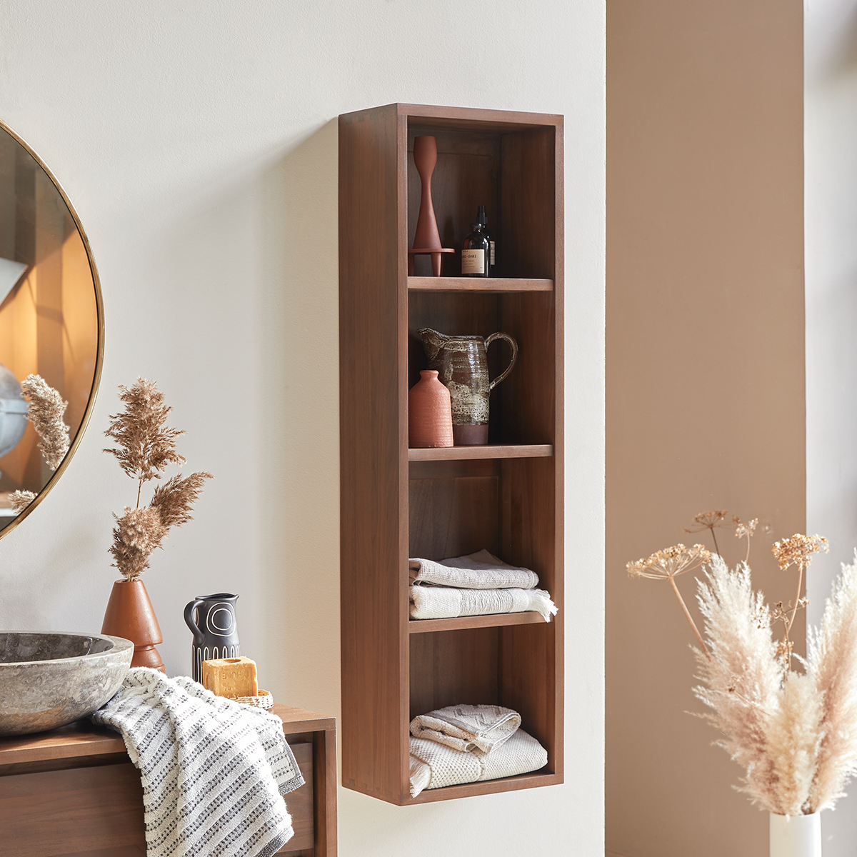 Parker - Hochschrank aus massivem Teakholz Parker - Hochschrank aus massivem Teakholz