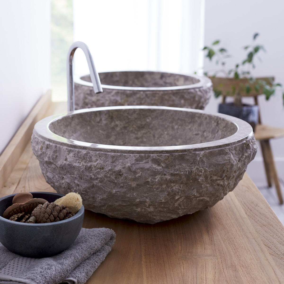 Scrula - Waschbecken aus Marmor grey Scrula - Waschbecken aus Marmor grey