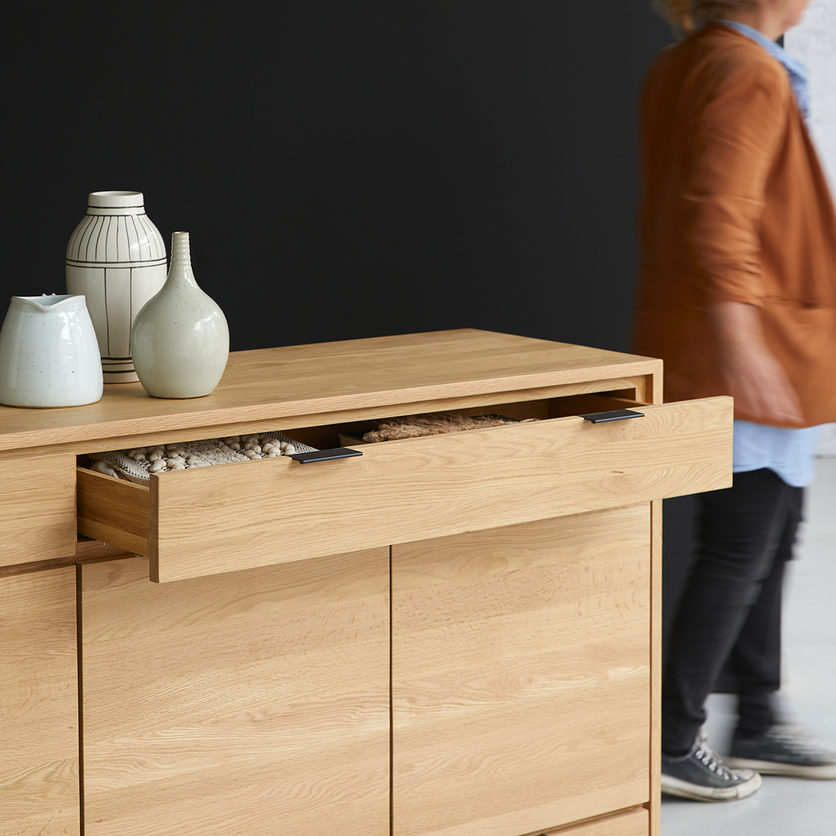 Senson - Buffet en chêne massif 200 cm Senson - Buffet en chêne massif 200 cm