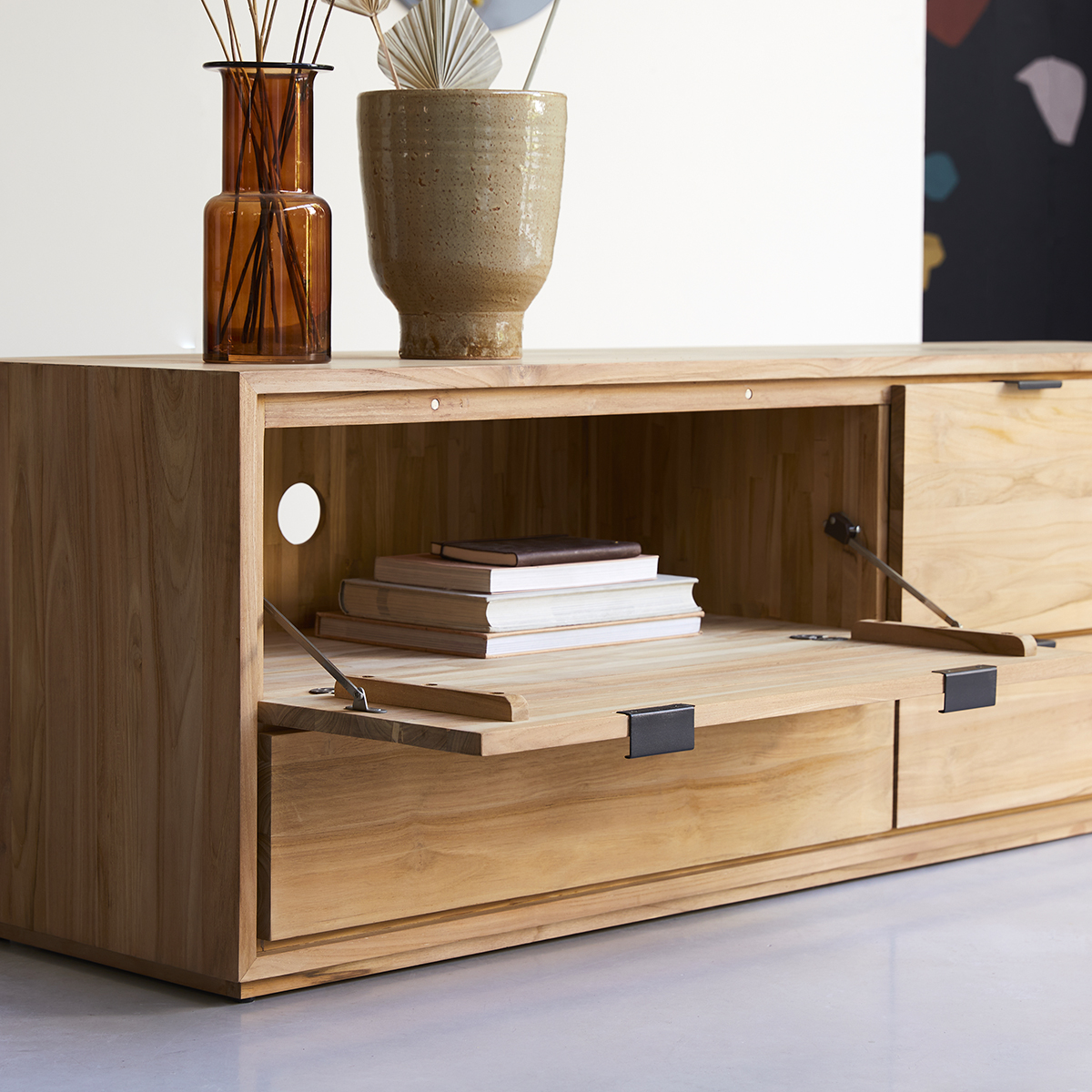 Senson - TV-Schrank aus massivem Teak 180 cm Senson - TV-Schrank aus massivem Teak 180 cm