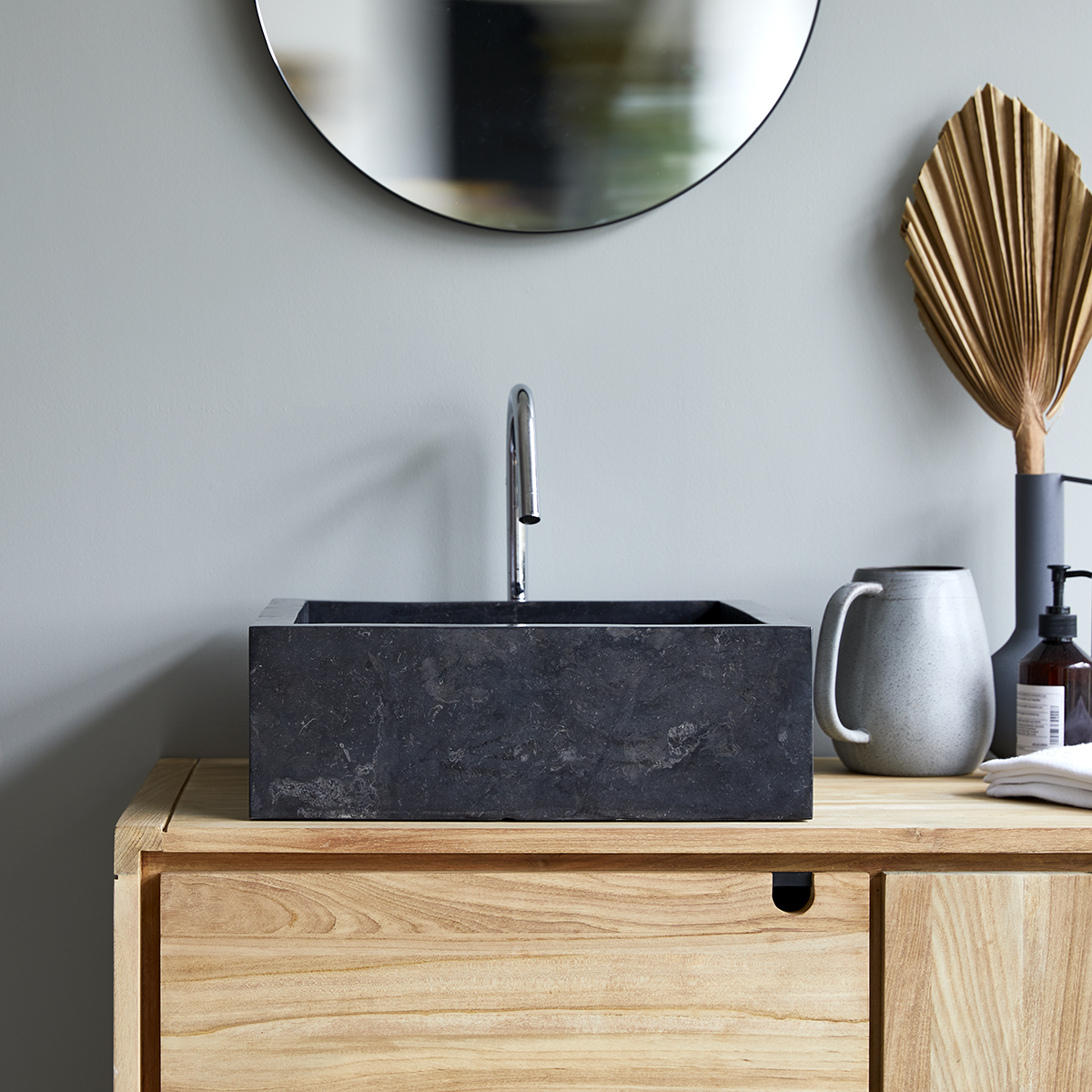 Slats - Waschbecken aus Marmor dark grey Slats - Waschbecken aus Marmor dark grey