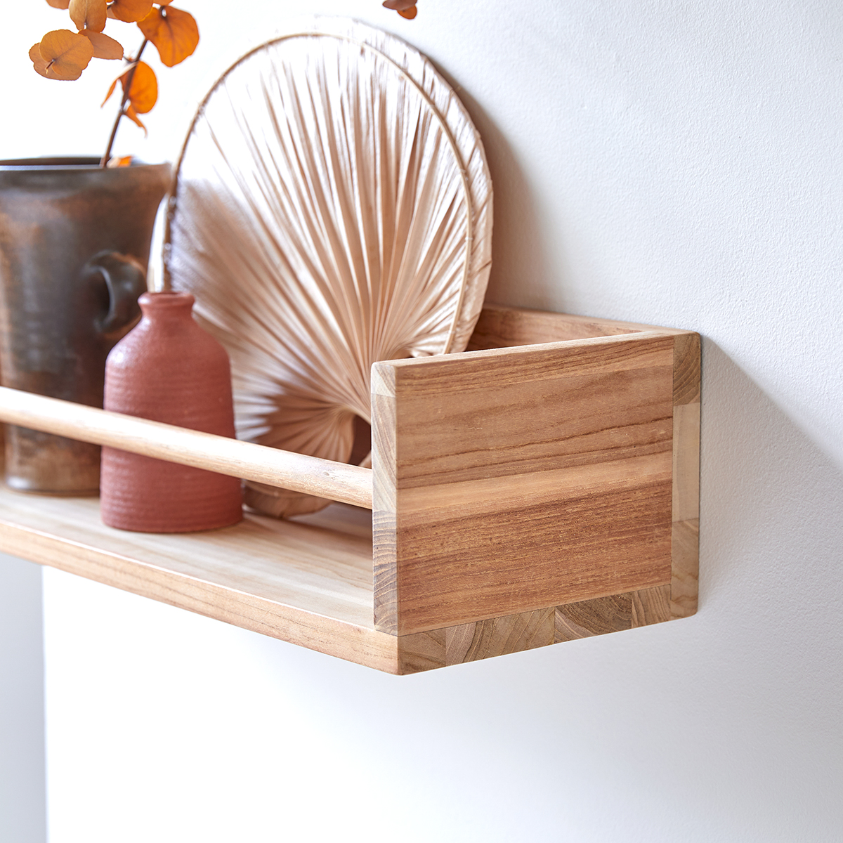 Ugo - Wandregal aus massivem Teak 60 cm Ugo - Wandregal aus massivem Teak 60 cm