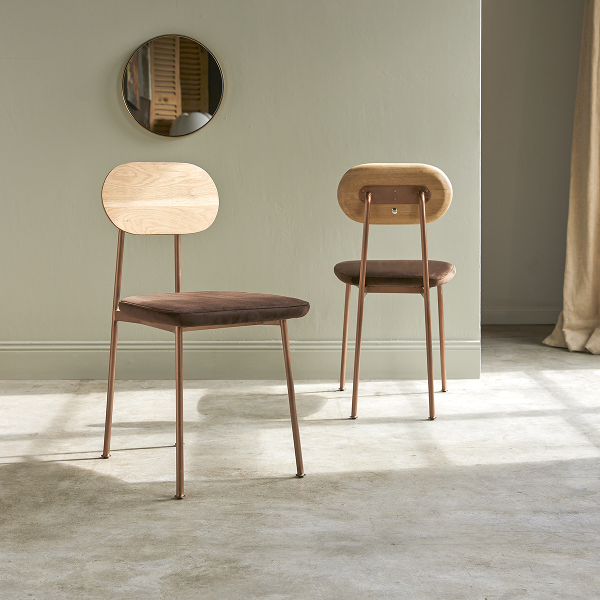Yutapi - Chaise brown en chêne Yutapi - Chaise brown en chêne